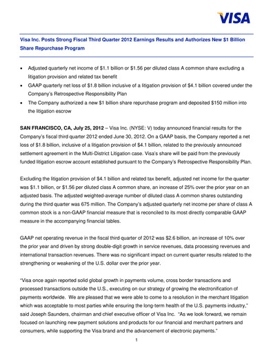 Thumbnail Visa Quarterly Report 2012-q3