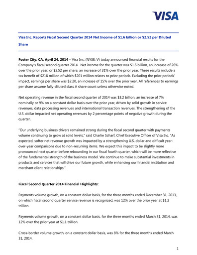 Thumbnail Visa Quarterly Report 2014-q2