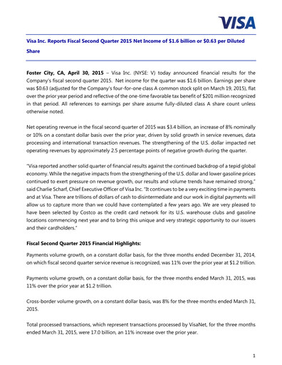 Thumbnail Visa Quarterly Report 2015-q2