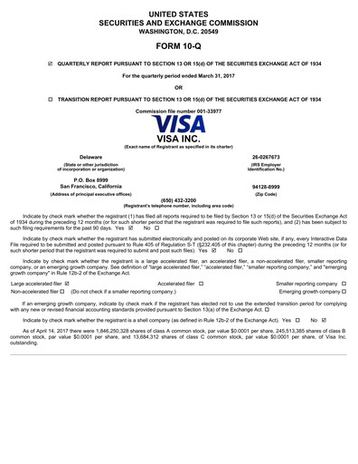 Thumbnail Visa Quarterly Report 2017-q2