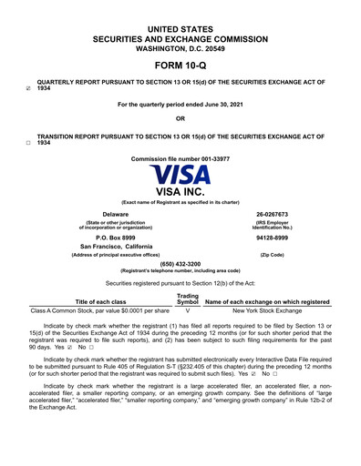 Thumbnail Visa Quarterly Report 2021-q3