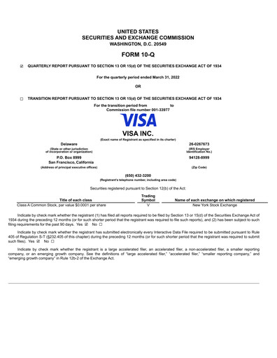 Thumbnail Visa Quarterly Report 2022-q2