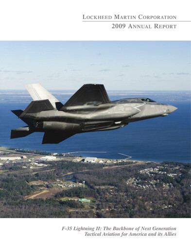 Thumbnail Lockheed Martin Annual Report 2009