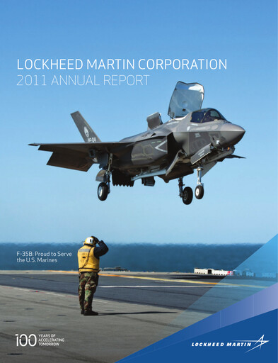 Thumbnail Lockheed Martin Annual Report 2011