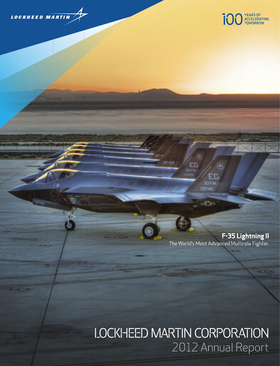 Thumbnail Lockheed Martin Annual Report 2012
