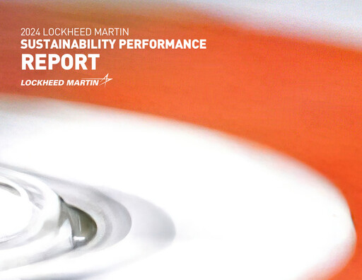 Thumbnail Lockheed Martin Sustainability Report 2024