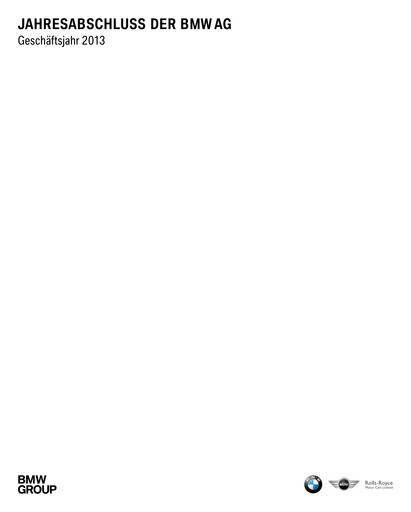 Miniature BMW Bilan financier 2013