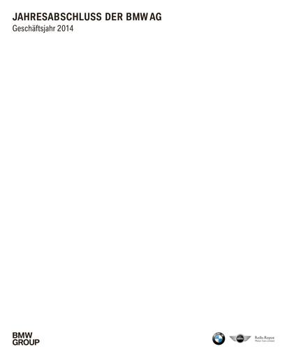 Miniature BMW Bilan financier 2014