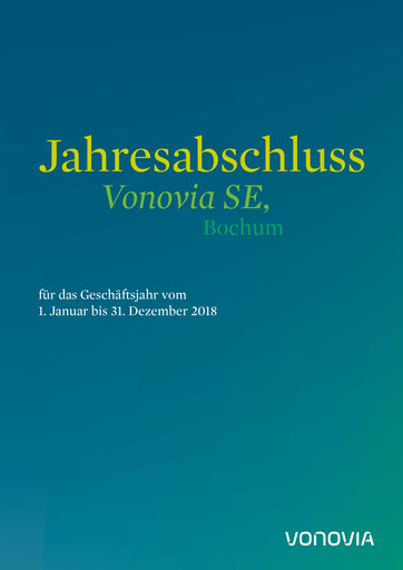 Thumbnail Vonovia Financial Statement 2018