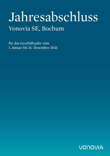 Thumbnail Vonovia Financial Statement 2021