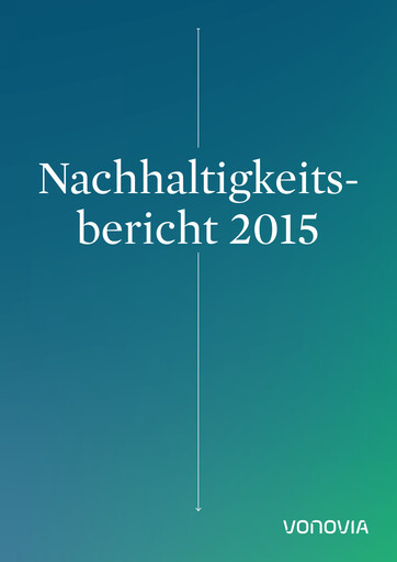 Thumbnail Vonovia Sustainability Report 2015