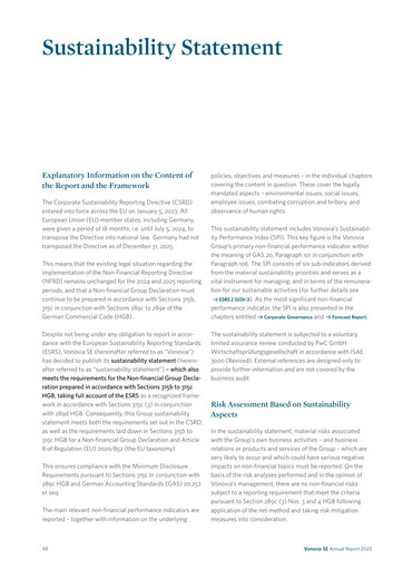 Thumbnail Vonovia Sustainability Report 2025