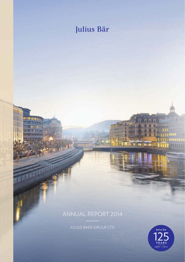 Thumbnail Julius Bär Annual Report 2014