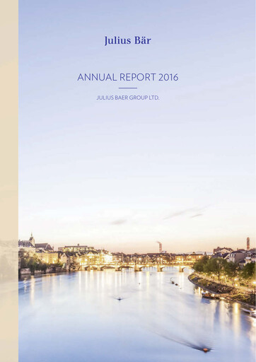 Thumbnail Julius Bär Annual Report 2016