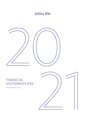 Thumbnail Julius Bär Financial Statement 2021
