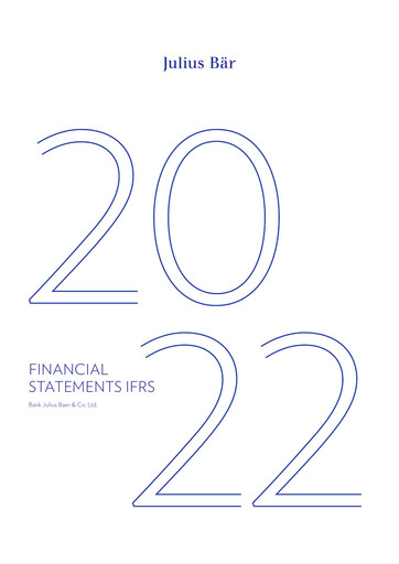 Thumbnail Julius Bär Financial Statement 2022