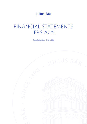 Thumbnail Julius Bär Financial Statement 2025