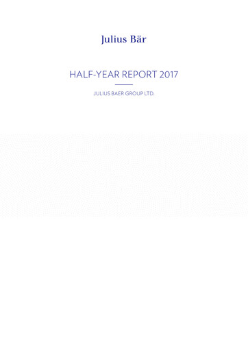 Thumbnail Julius Bär Half-year Report 2017