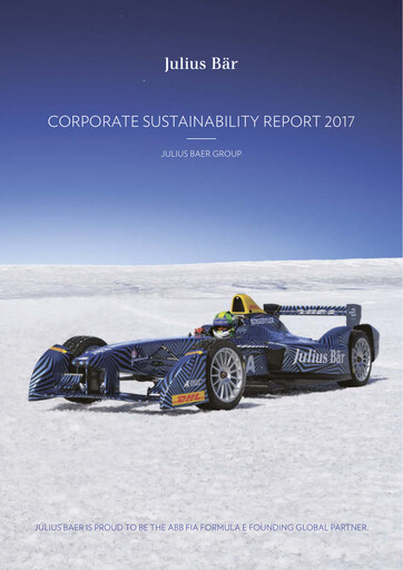 Miniature Julius Bär Rapport de durabilité 2017