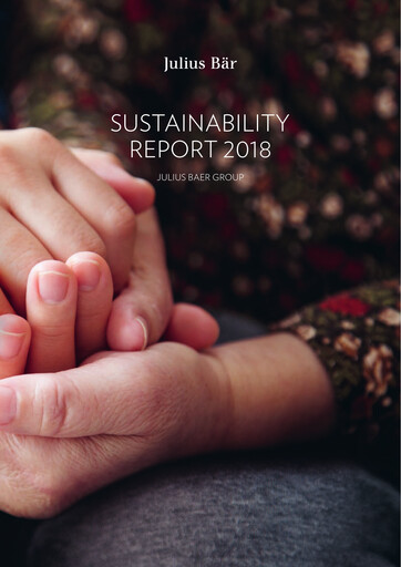 Miniature Julius Bär Rapport de durabilité 2018