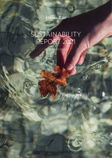 Miniature Julius Bär Rapport de durabilité 2021
