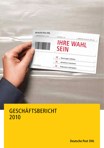 Thumbnail DHL Group (Deutsche Post) Annual Report 2010