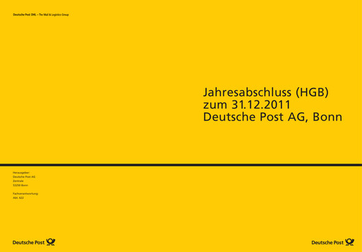 Thumbnail DHL Group (Deutsche Post) Financial Statement 2011