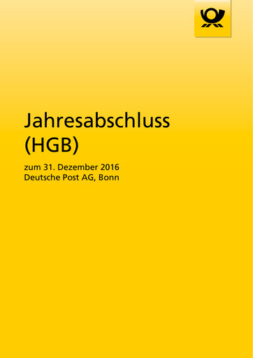 Thumbnail DHL Group (Deutsche Post) Financial Statement 2016