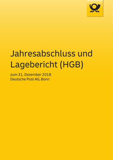 Thumbnail DHL Group (Deutsche Post) Financial Statement 2018