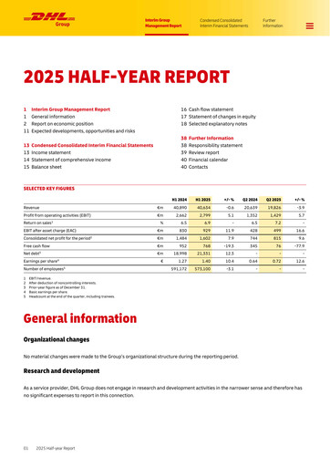 Thumbnail DHL Group (Deutsche Post) Half-year Report 2025-h1