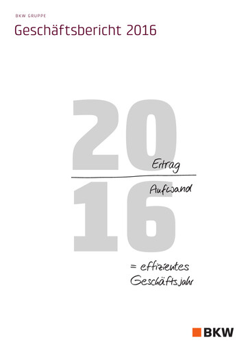 Vorschaubild BKW AG  Jahresbericht 2016
