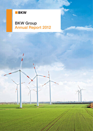 Miniature BKW AG  Rapport annuel 2012