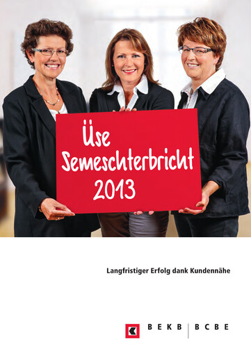Thumbnail Berner Kantonalbank Half-year Report 2013-h1