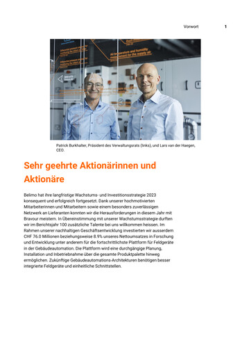 Thumbnail BELIMO Holding Annual Report 2023