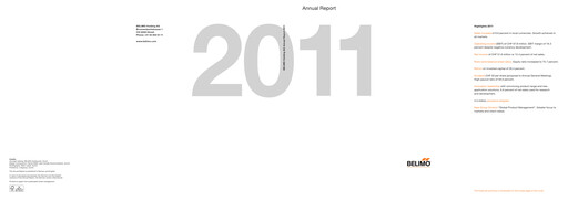 Thumbnail BELIMO Holding Annual Report 2011