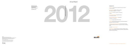 Thumbnail BELIMO Holding Annual Report 2012