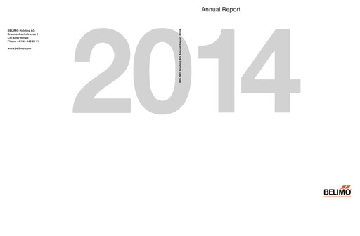 Thumbnail BELIMO Holding Annual Report 2014