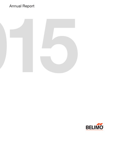 Thumbnail BELIMO Holding Annual Report 2015