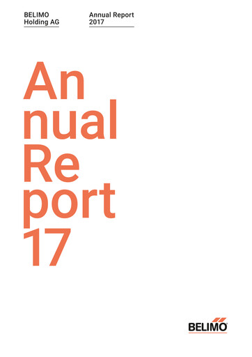 Thumbnail BELIMO Holding Annual Report 2017