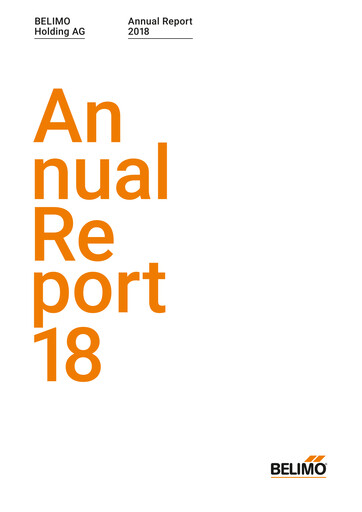 Thumbnail BELIMO Holding Annual Report 2018