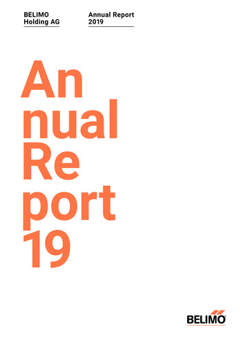 Thumbnail BELIMO Holding Annual Report 2019