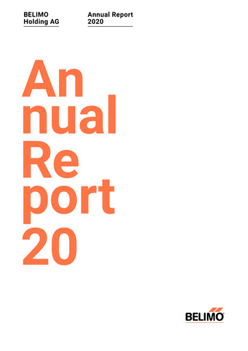 Thumbnail BELIMO Holding Annual Report 2020