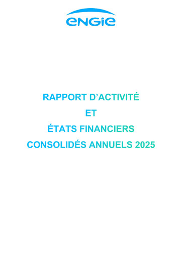 Thumbnail ENGIE Financial Report 2025