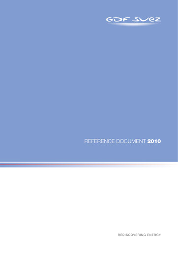 Miniature ENGIE Document d'enregistrement universel 2010