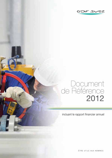 Miniature ENGIE Document d'enregistrement universel 2012