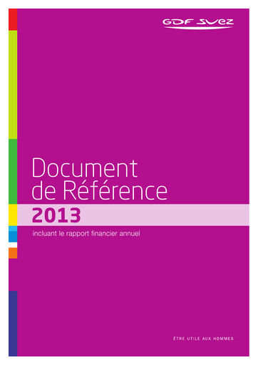 Miniature ENGIE Document d'enregistrement universel 2013