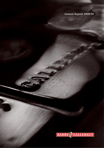 Thumbnail Barry Callebaut
 Annual Report 2000-2001