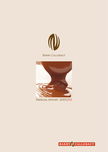 Thumbnail Barry Callebaut
 Annual Report 2005-2006