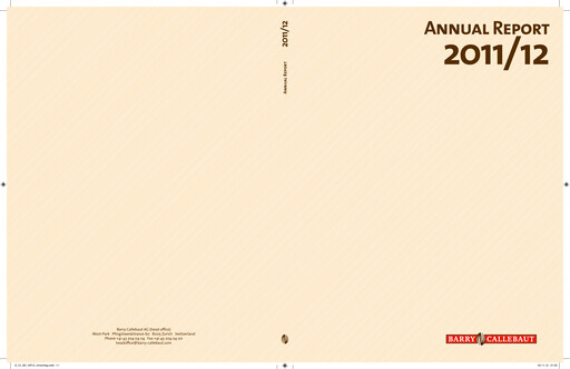 Thumbnail Barry Callebaut
 Annual Report 2011-2012