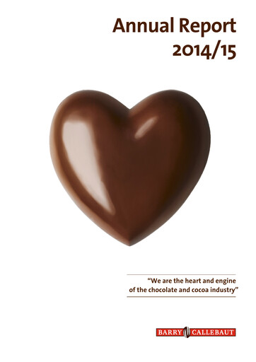 Thumbnail Barry Callebaut
 Annual Report 2014-2015